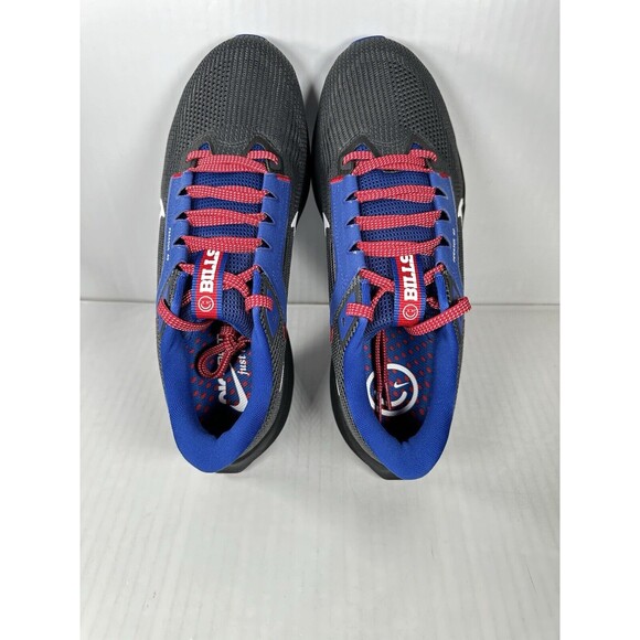 Size 9 Nike Zoom Pegasus 40 Buffalo Bills NFL Mens Shoes Black Blue DZ5976-001 - Picture 6 of 8